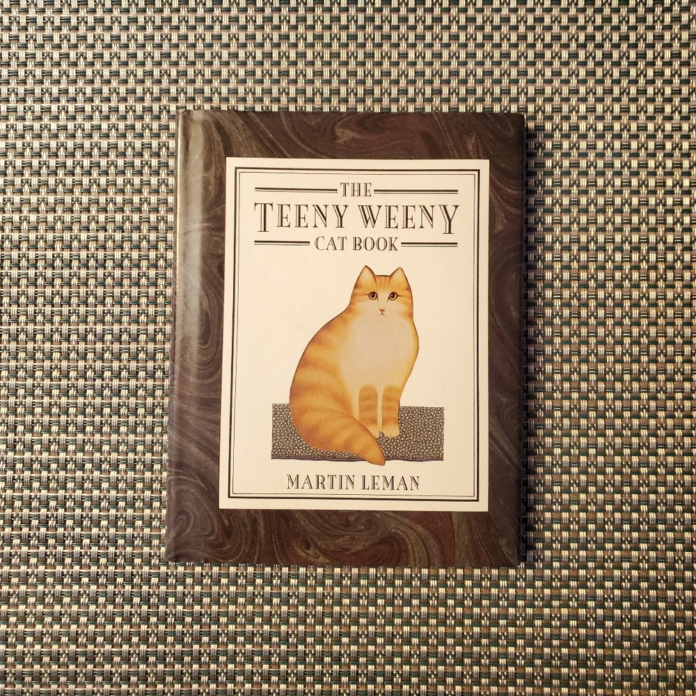 VTG Tiny book poetry cats